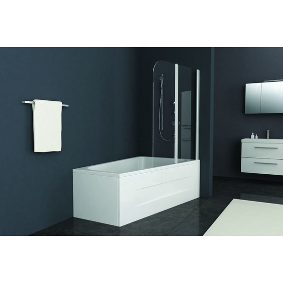 Шторка для ванны Kolpa-San Sole TP 112 см, хром/прозрачное - фото 4