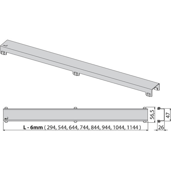 Решетка AlcaPlast DESIGN-650LN для трапа - фото 2