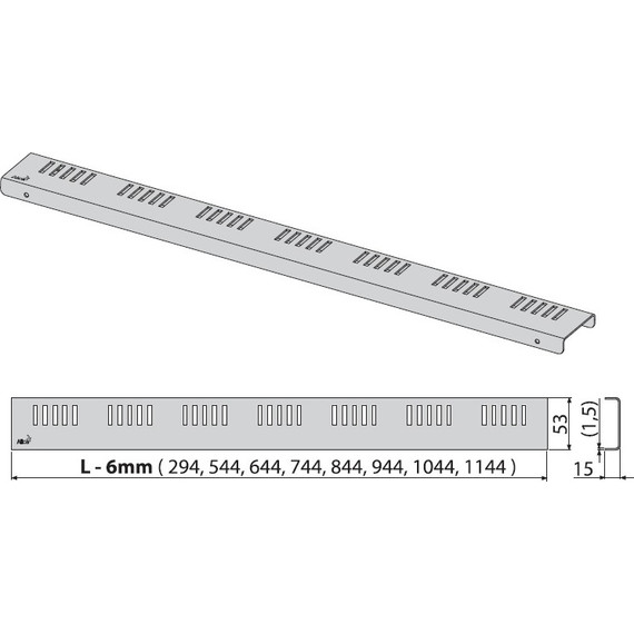 Решетка AlcaPlast DREAM-950L для трапа - фото 2