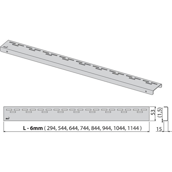 Решетка AlcaPlast HOPE-850M для трапа - фото 2