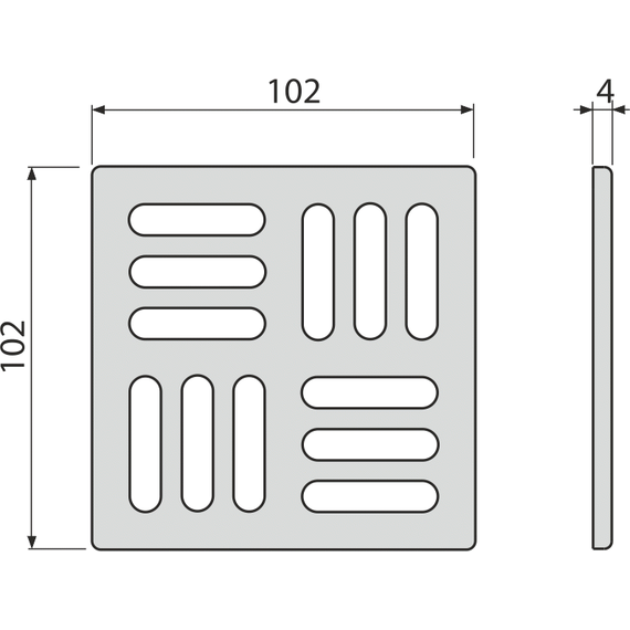 Решетка AlcaPlast MPV011 для трапа - фото 2