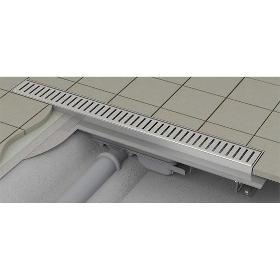 Трап AlcaPlast APZ101-550 Low, Цвет производителя: нержавеющая сталь/глянец, нержавеющая сталь/мат, Размер трапа: 550 - фото 3