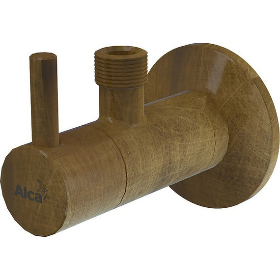 Угловой вентиль AlcaPlast ARV001-Antic с фильтром - фото 