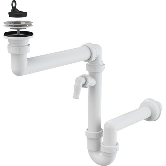 Сифон для мойки AlcaPlast A870P-DN40 - фото 