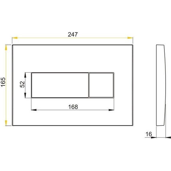 Кнопка смыва Alcaplast M371 - фото 2