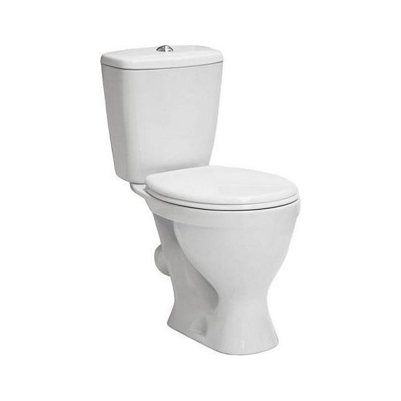 Унитаз напольный Sanita Эталон эконом WC.CC/Etalon/1-P/WHT.G/S1 с крышкой полипропилен - фото 2