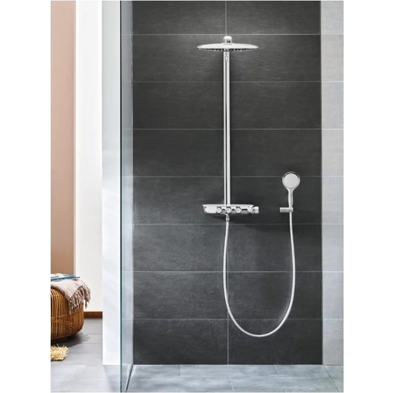 Душевая стойка с термостатом Grohe Rainshower System SmartControl 360 Duo 26250000 - фото 6