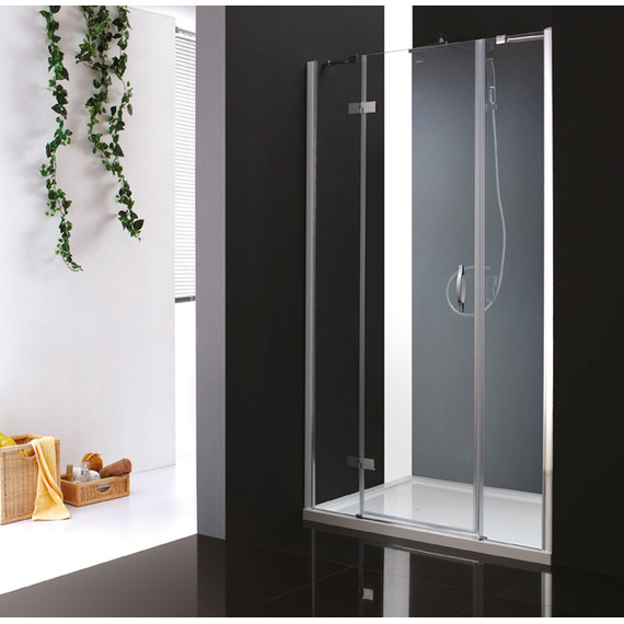 Душевая дверь Cezares 185 см BERGAMO-W-B-13-90+60/40-C-Cr-L, хром/прозрачное - фото 