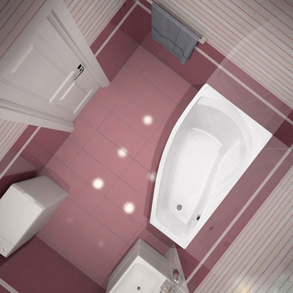 Ванна акриловая Santek Майорка XL 160x95 см 1.WH11.1.991 L, Размер - мм: 1600х950 - фото 3