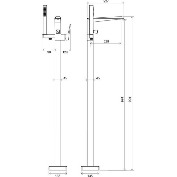 Смеситель для ванны Ravak Freedom FM 081.00 X070079 - фото 5