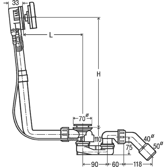 Сифон для ванны Viega Multiplex Trio Visign MT9 723347 - фото 4