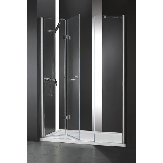 Душевая дверь Cezares 163 см ELENA-W-BS-13-80+45/45-C-Cr, хром/прозрачное - фото 