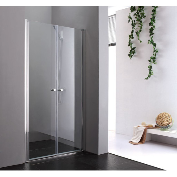 Душевая дверь Cezares 115 см ELENA-W-B-2-115-P-Cr, хром/матовое - фото 