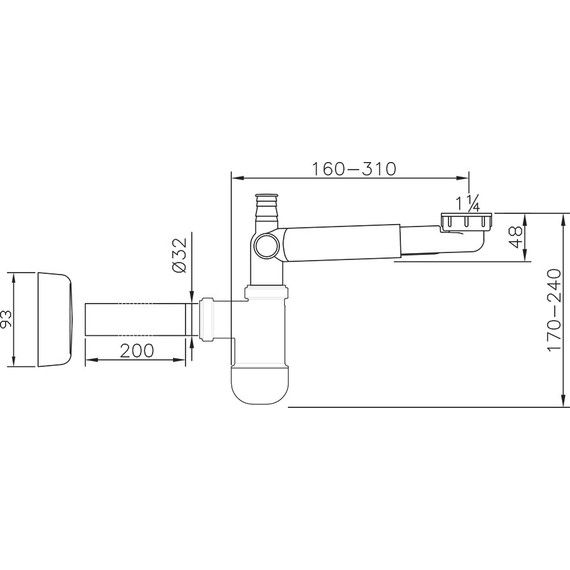 Сифон для умывальника Ravak X01612 DN32 - фото 2