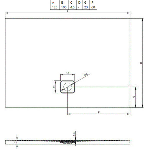 Акриловый поддон Riho Basel 432 120х100 см D005039005 - фото 2