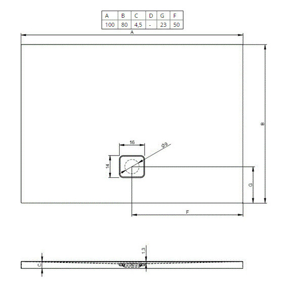 Акриловый поддон Riho Basel 404 100х80 см D005005005 - фото 2
