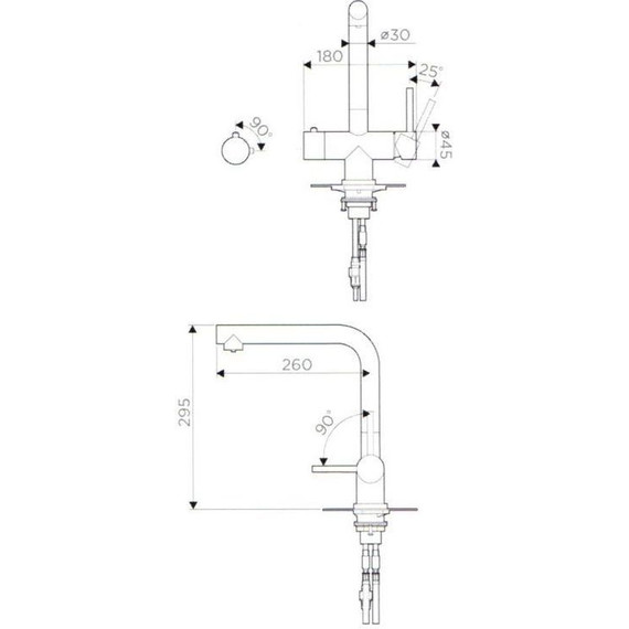Смеситель для кухни Omoikiri Takamatsu 4994085, сталь - фото 7