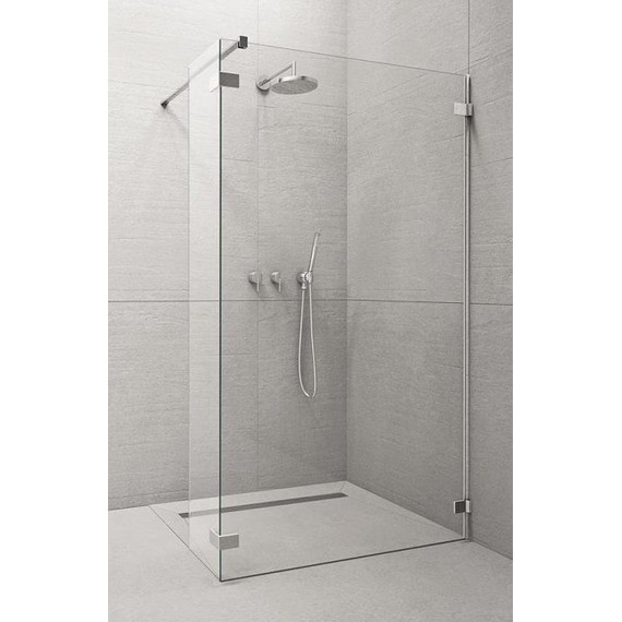 Душевая перегородка Radaway Euphoria Walk-in II 100х200 см, хром/прозрачное - фото 