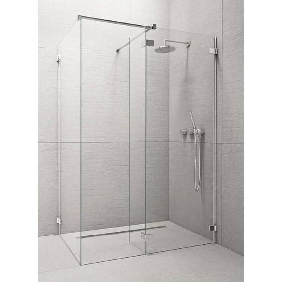 Душевое ограждение Radaway Euphoria Walk-in III 100х90 см, хром/прозрачное - фото 