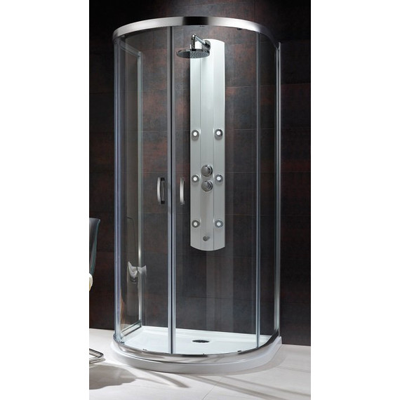 Душевое ограждение Radaway Premium Plus P 100х90х190 см, хром/коричневое - фото 