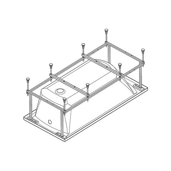 Каркас для ванны 150x70 Santek Монако, Тенерифе 1.WH11.2.424 - фото 