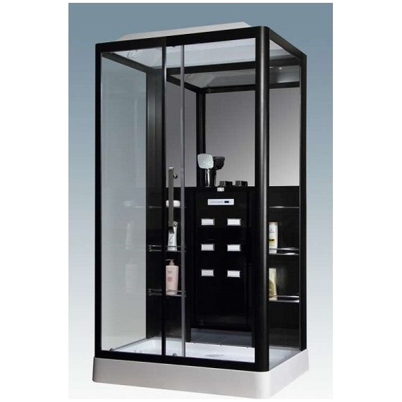 Гидробокс LORANTO CS 127-3A 120х90 см R, хром/прозрачное - фото 2