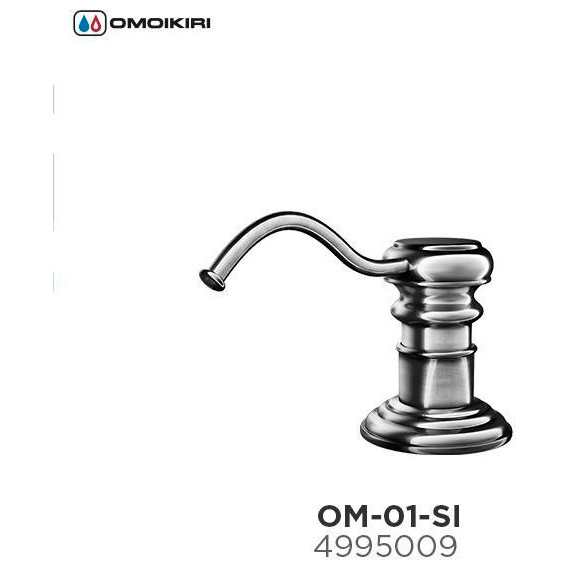 Дозатор для моющего средства OM-01-SI 4995009, серебро - фото 3