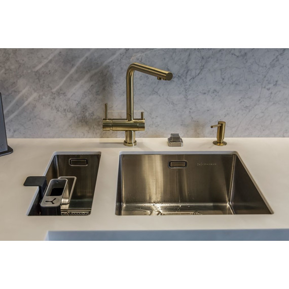 Дозатор для моющего средства OM-02-PVD-G 4995005, светлое золото - фото 6