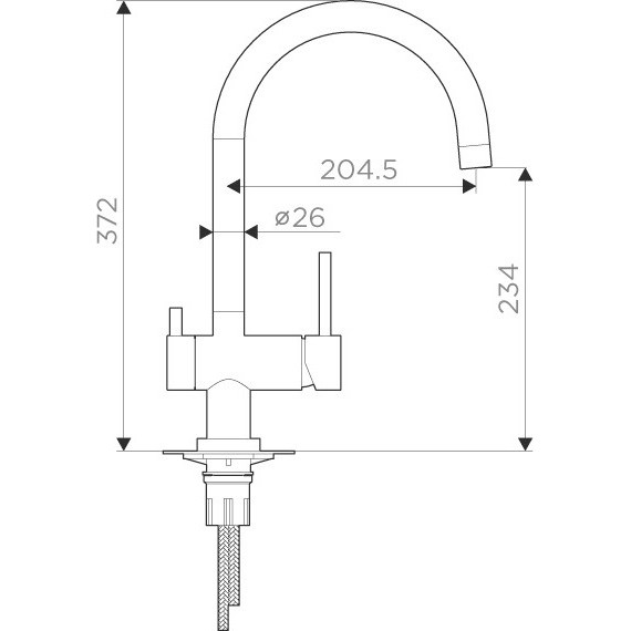 Смеситель для кухни Omoikiri Yamada-AB 4994264, античная латунь - фото 4