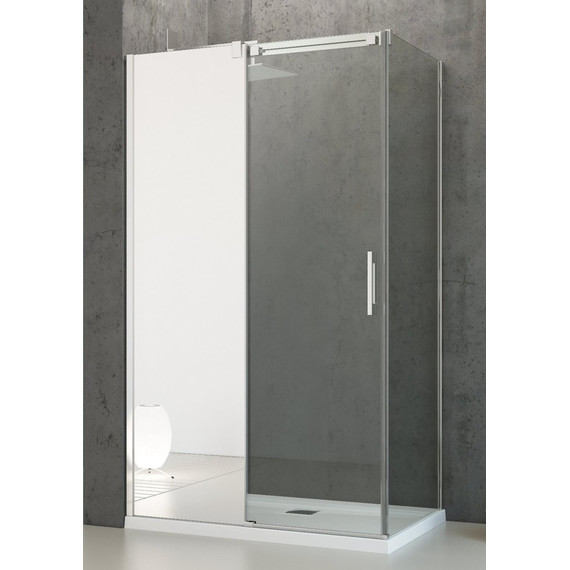 Душевое ограждение Radaway Espera KDJ Mirror 100х80 см L/R, хром/прозрачное/зеркальное - фото 