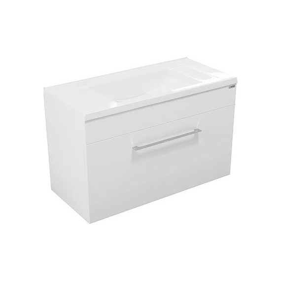 Тумба подвесная с раковиной Эстет Элин 80 см, 1 ящик ФР-00003349 - фото 