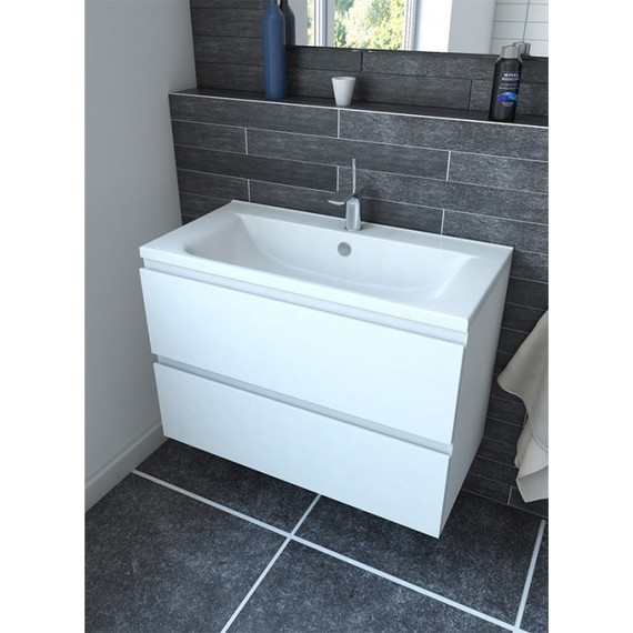 Тумба подвесная с раковиной Эстет Bali 80 см, 2 ящика ФР-00002084 - фото 5