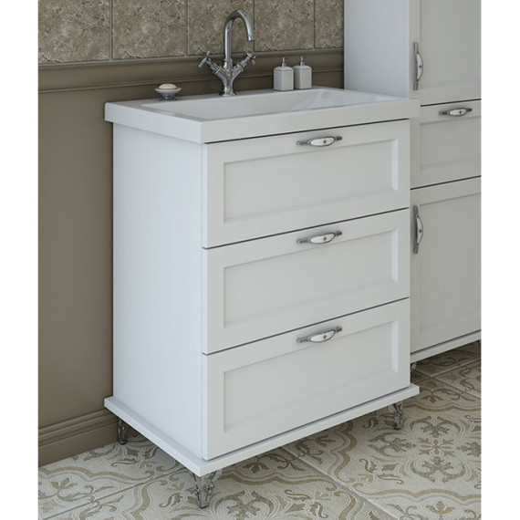 Тумба напольная с раковиной Эстет Bali Classic 75 см, 3 ящика ФР-00002232 - фото 5