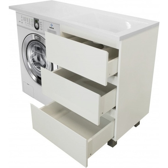 Тумба напольная с раковиной-столешницей Эстет Dallas Luxe 120 см R, 3 ящика ФР-00001923 - фото 6