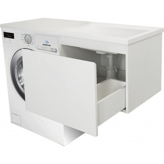 Тумба подвесная с раковиной-столешницей Эстет Dallas Luxe 140 см R, 1 ящик ФР-00002927 - фото 8