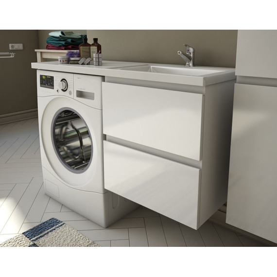 Тумба подвесная с раковиной-столешницей Эстет Dallas Luxe 100 см R, 2 ящика ФР-00002314 - фото 6