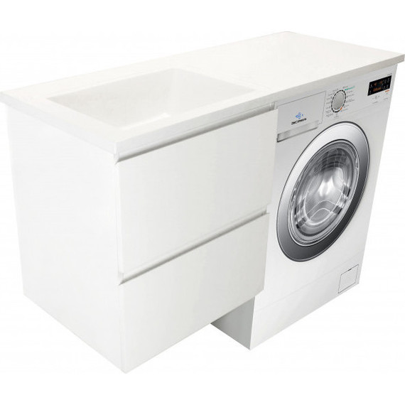 Тумба подвесная с раковиной-столешницей Эстет Dallas Luxe 100 см L, 2 ящика ФР-00002313 - фото 