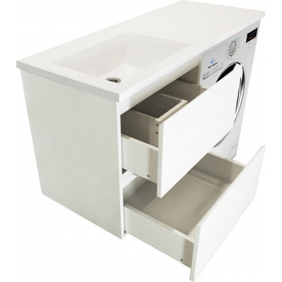 Тумба подвесная с раковиной-столешницей Эстет Dallas Luxe 140 см L, 2 ящика ФР-00002923 - фото 8