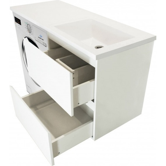 Тумба подвесная с раковиной-столешницей Эстет Dallas Luxe 110 см R, 2 ящика ФР-00002021 - фото 9