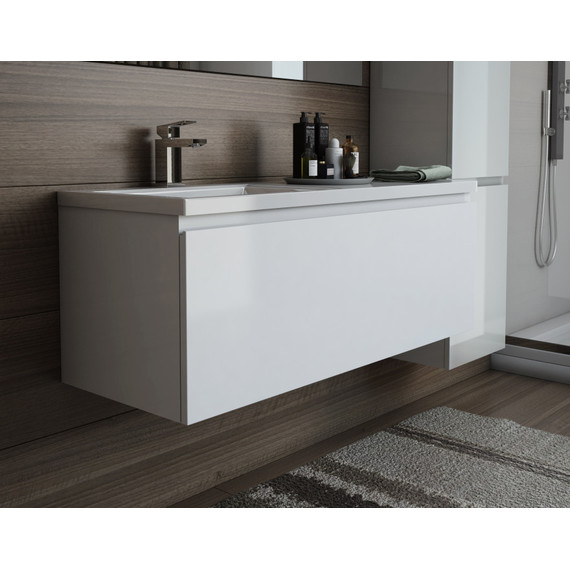 Тумба подвесная с раковиной-столешницей Эстет Dallas Luxe 110 см L, 1 ящик ФР-00002022 - фото 6