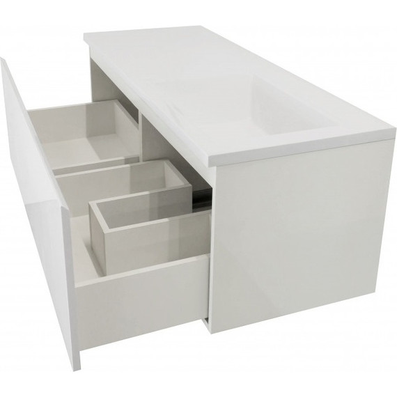 Тумба подвесная с раковиной-столешницей Эстет Dallas Luxe 115 см R, 1 ящик ФР-00002303 - фото 8