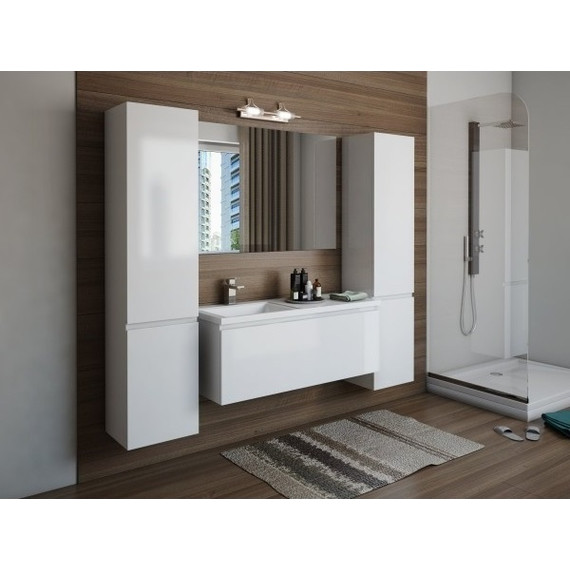 Тумба подвесная с раковиной-столешницей Эстет Dallas Luxe 110 см L, 1 ящик ФР-00002022 - фото 7