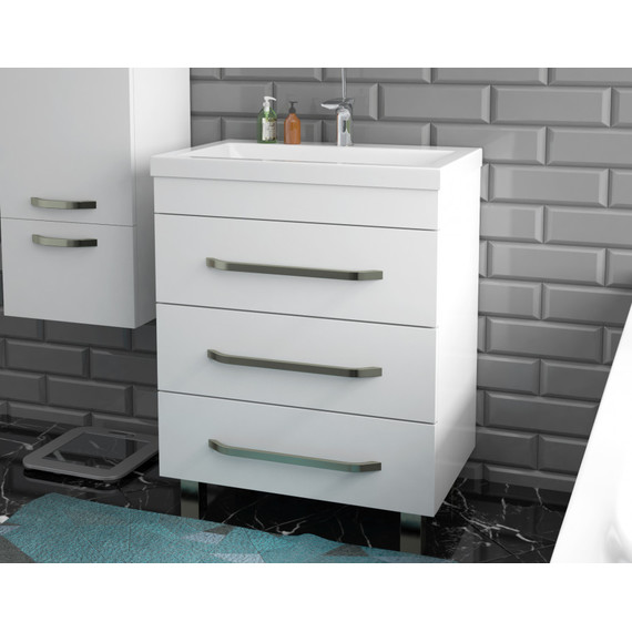 Тумба напольная с раковиной Эстет Monaco 60 см, 3 ящика ФР-00002264 - фото 5