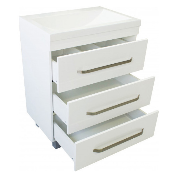 Тумба напольная с раковиной Эстет Monaco 70 см, 3 ящика ФР-00002265 - фото 8