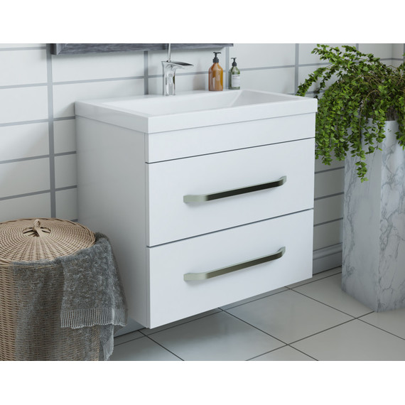 Тумба подвесная с раковиной Эстет Monaco 70 см, 2 ящика ФР-00002137 - фото 5