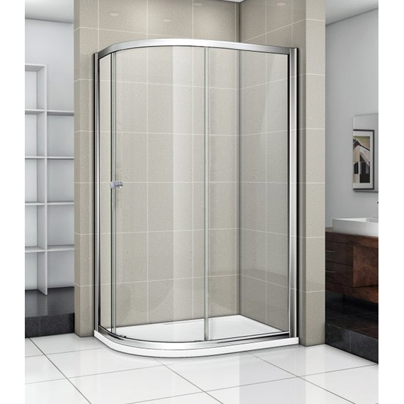 Душевое ограждение Cezares 120х90 см PRATICO-RH-1-120/90-C-Cr, хром/прозрачное - фото 