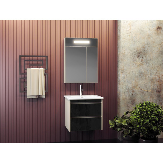 Зеркало-шкаф Smile Фреш 60 см, белый - фото 7