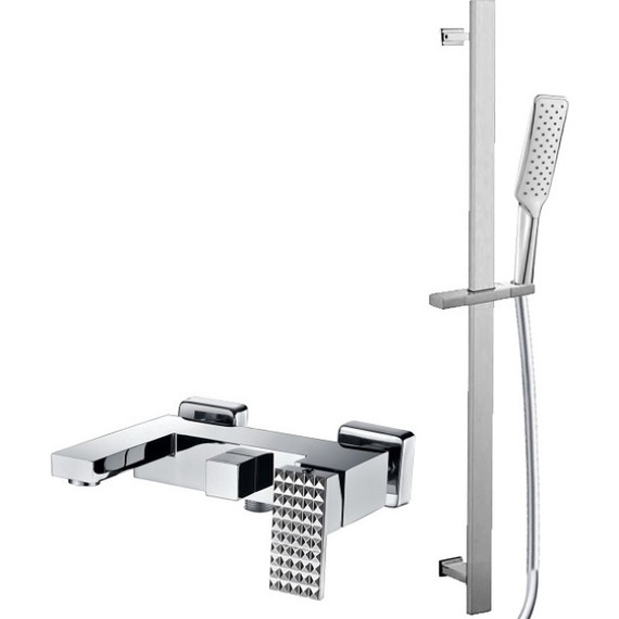 Набор смесителей 2 в 1 для ванны Bronze de Luxe Grani TB980, хром - фото 