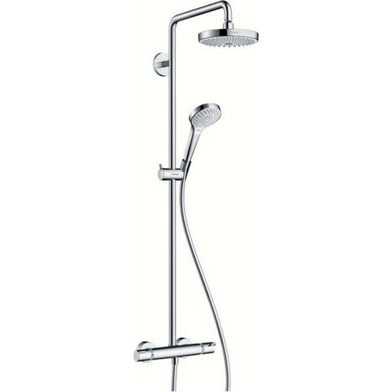 Душевая стойка Hansgrohe Croma Select S 180 2jet Showerpipe 27253400, белый/хром - фото 