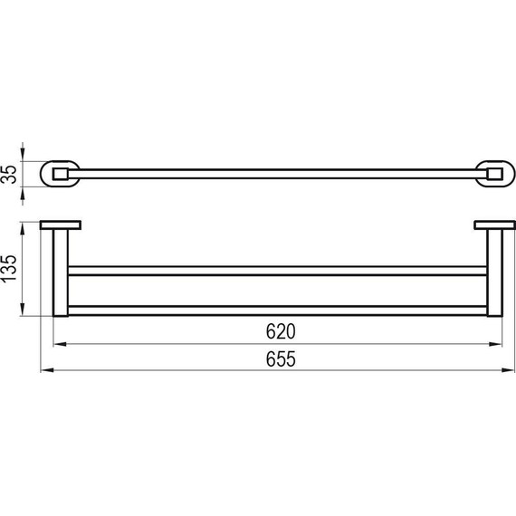 Держатель для полотенец CR 320 Ravak Chrome X07P193 - фото 3